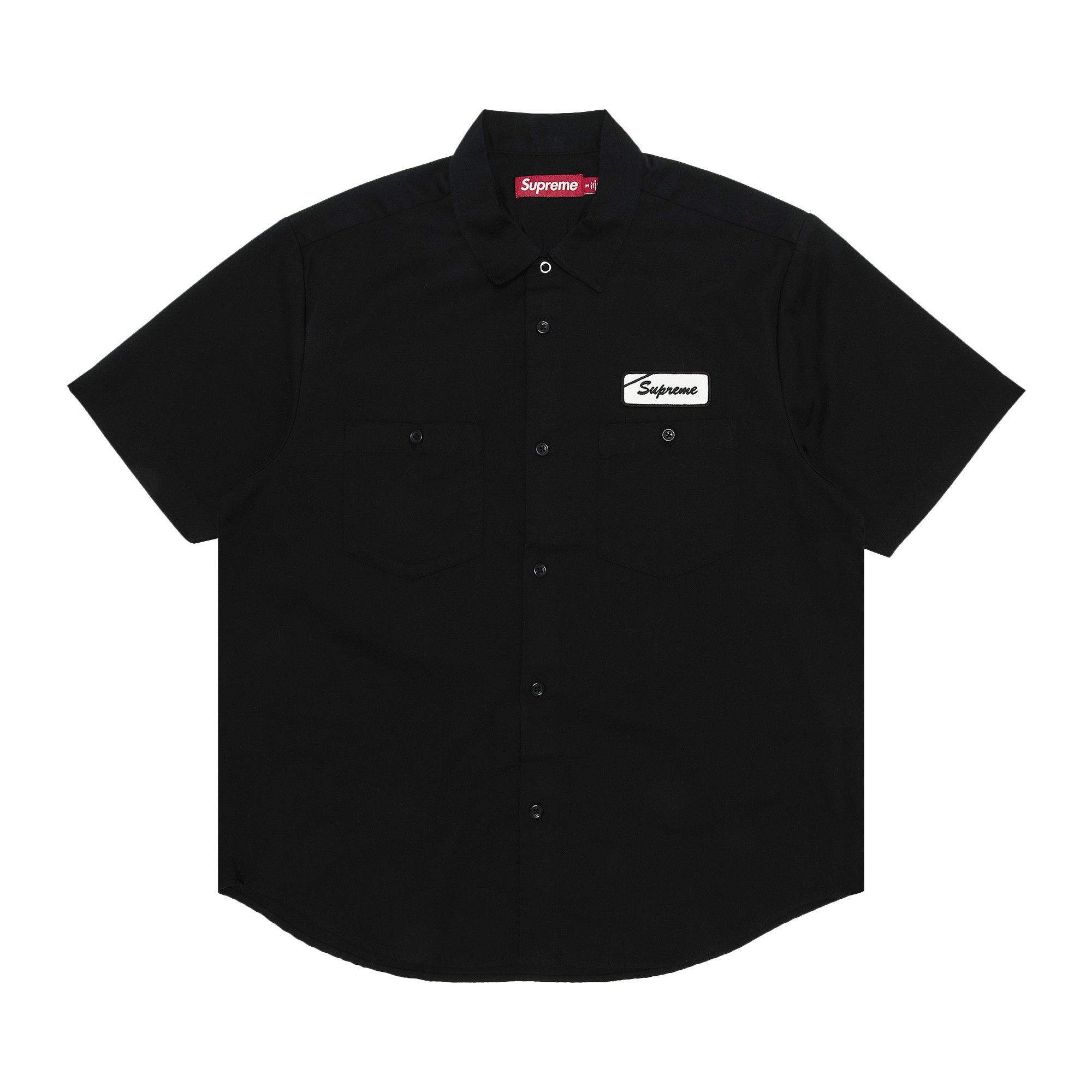 Buy Supreme Bitch Short-Sleeve Work Shirt 'Black' - SS25S46