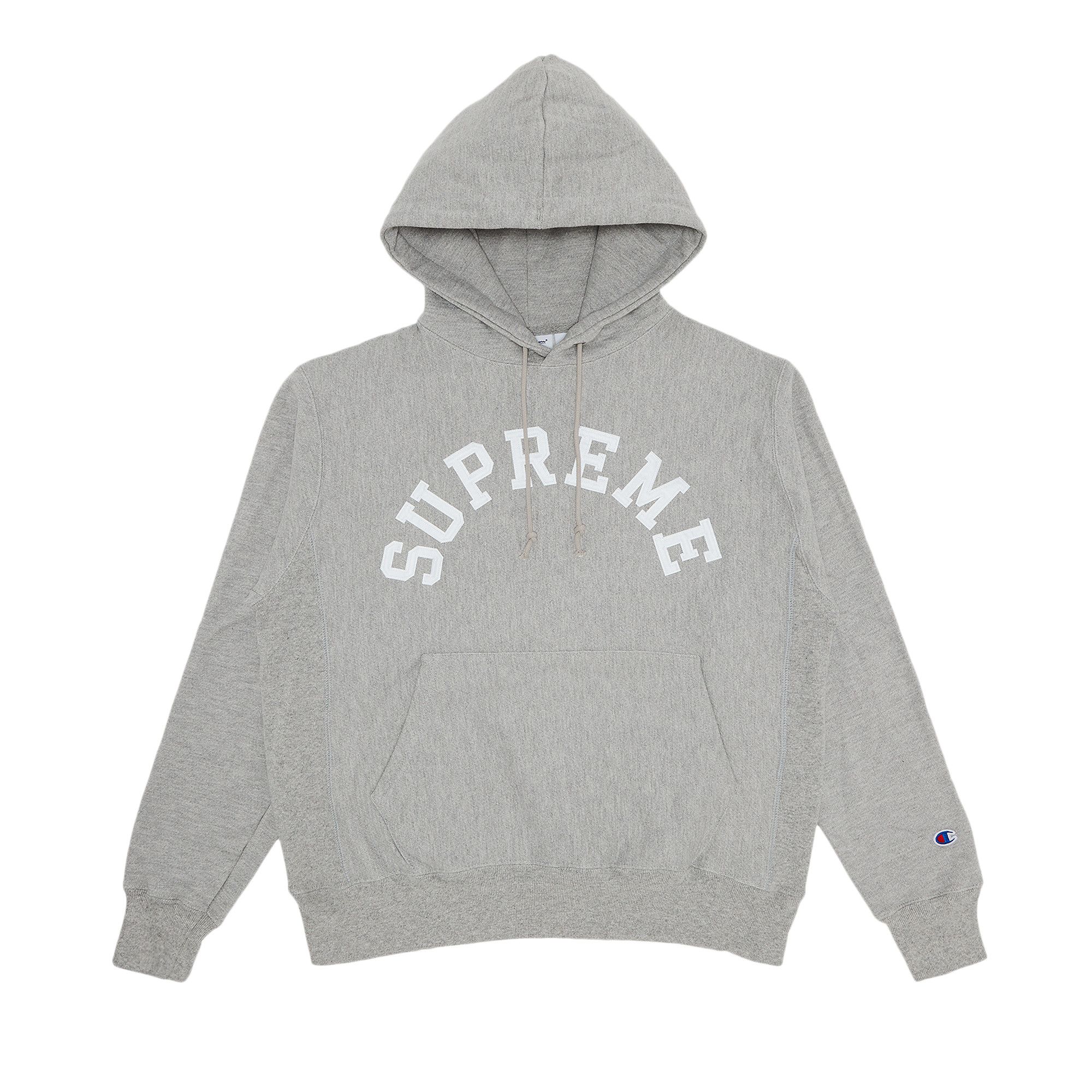 Supreme Champion Zip Up Hooded Sweatshirt Black Men's - SS24