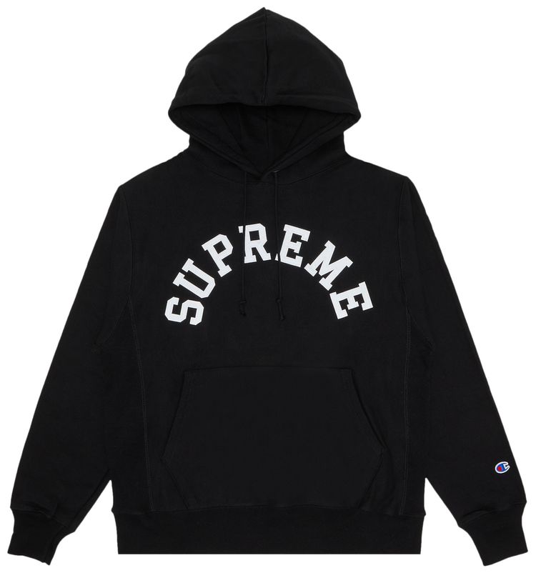 Supreme Champion Hooded Sweatshirt Black