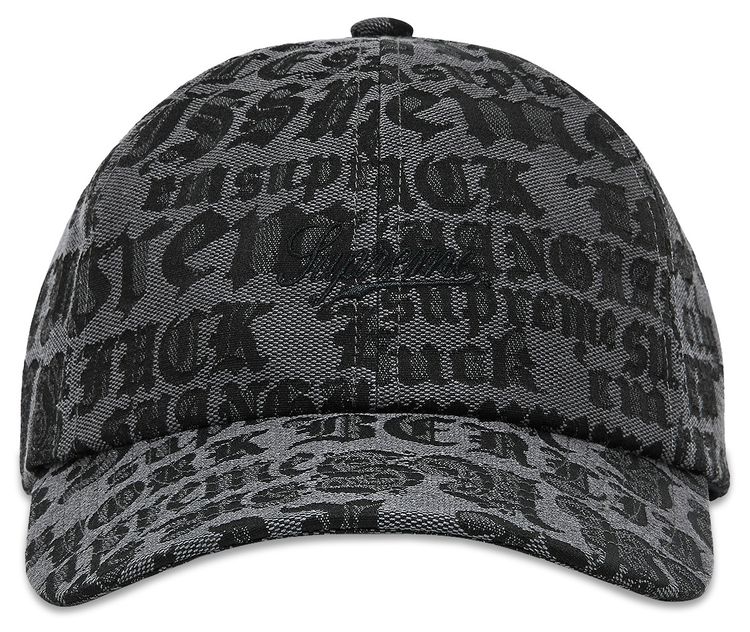 Supreme Cities Jacquard 6 Panel Black