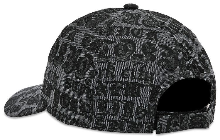 Supreme Cities Jacquard 6 Panel Black