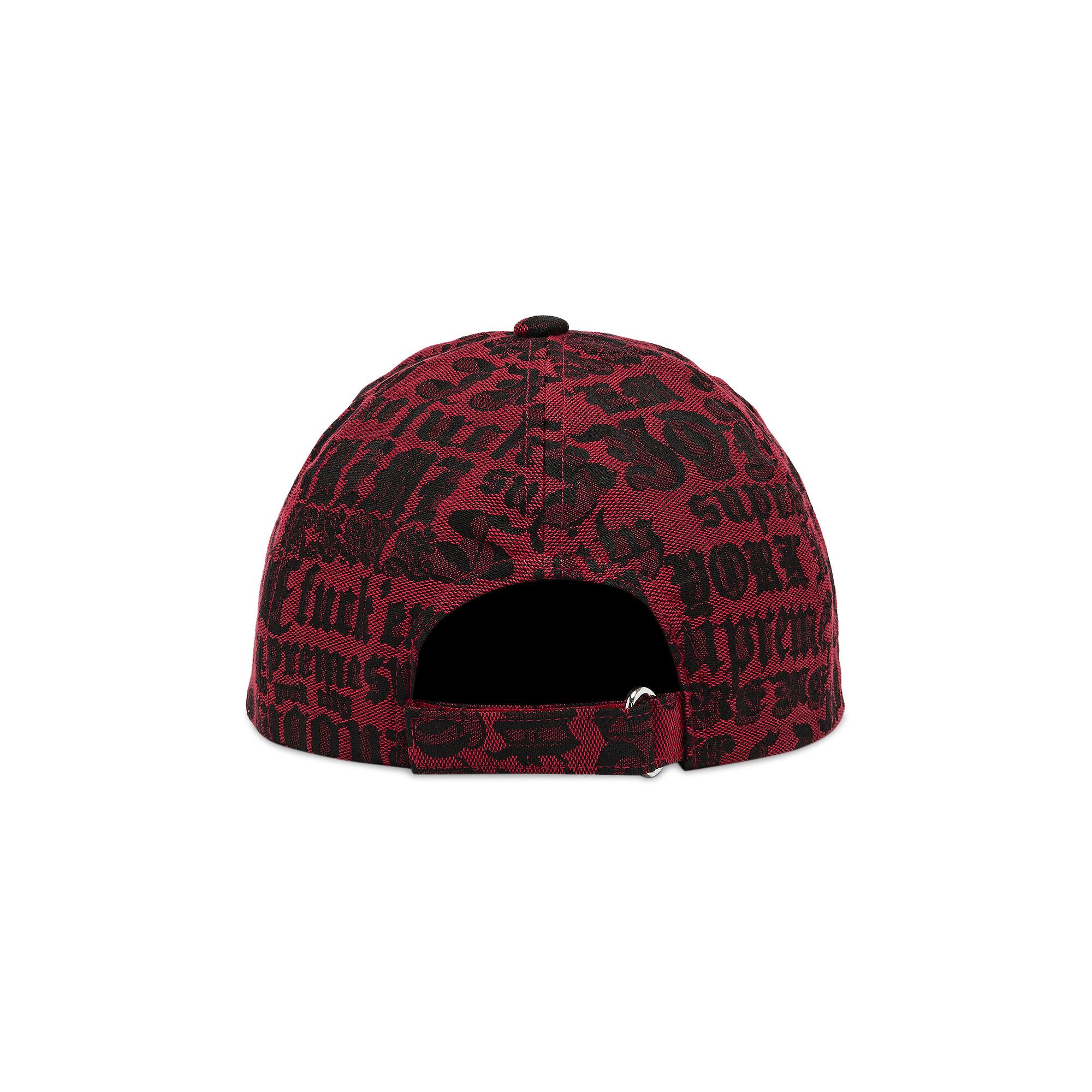 人気の春夏 - 'Red' 6-Panel Jacquard Cities Supreme Buy SS25H65 GOAT | RED 帽子