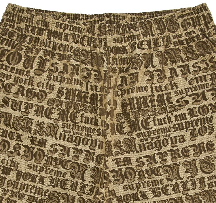 Supreme Cities Jacquard Short Tan