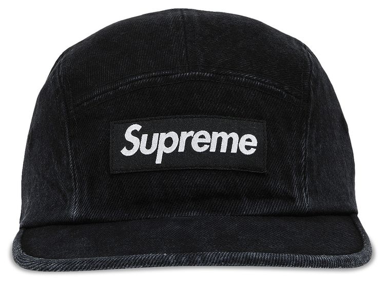 Supreme Denim Camp Cap Black