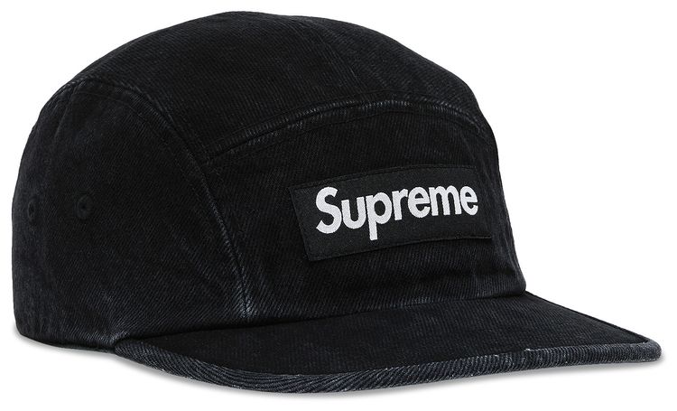 Supreme Denim Camp Cap Black