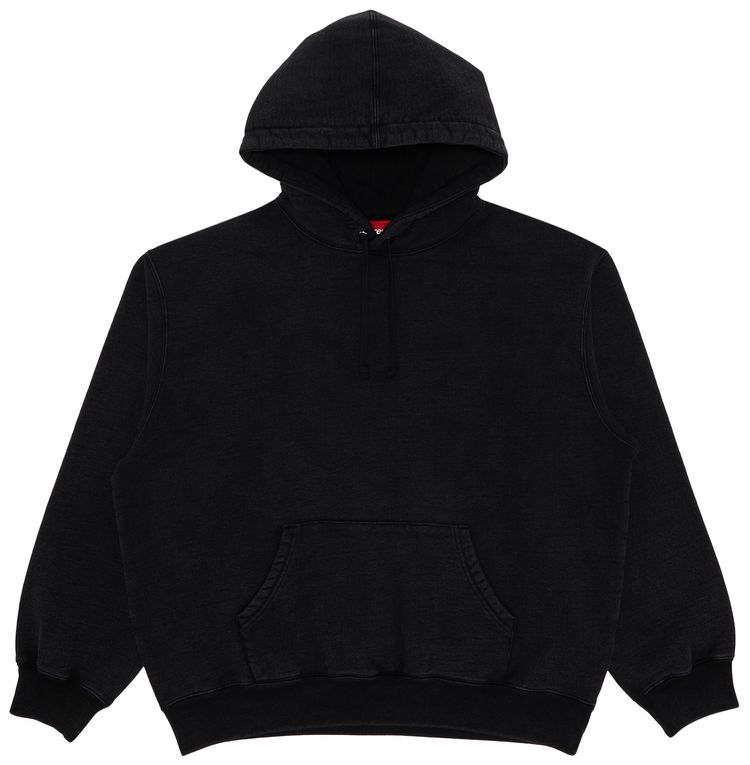 Supreme Frayed Hooded Sweatshirt Black