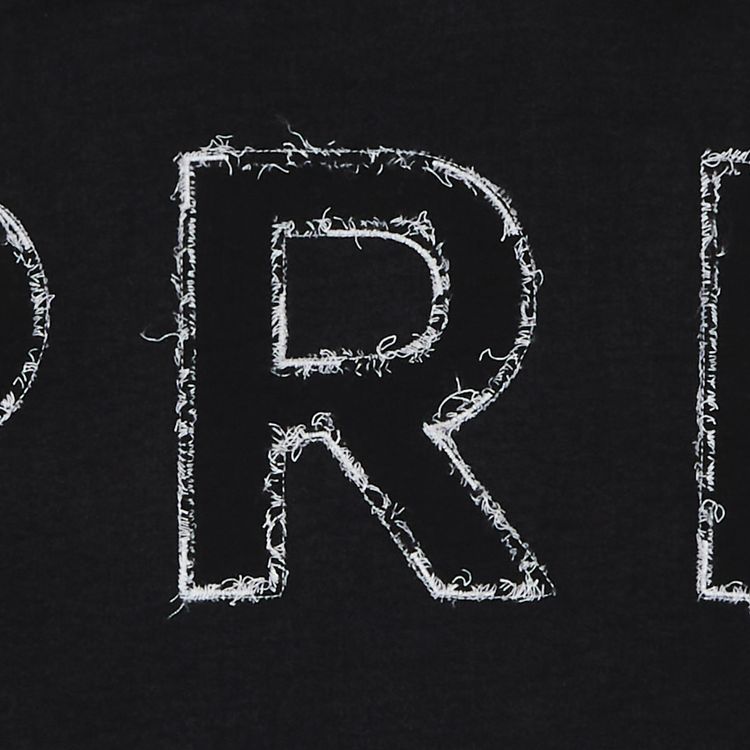 Supreme Frayed Hooded Sweatshirt Black