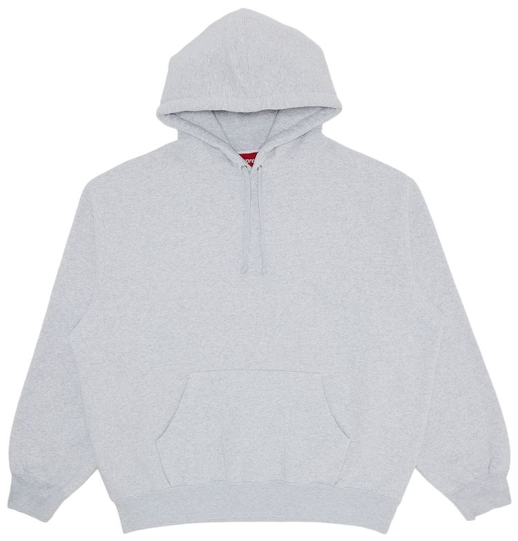 Supreme Frayed Hooded Sweatshirt Ash Grey