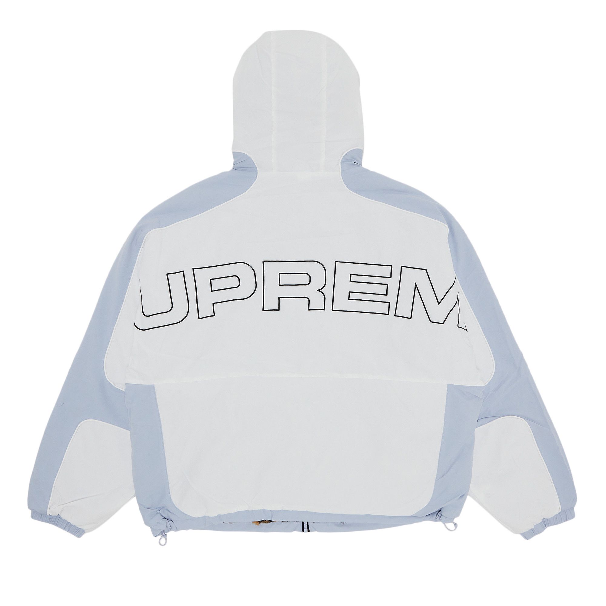 Buy Supreme Faux Fur Reversible Hooded Track Jacket 'White Buy Supreme Faux Fur Reversible Hooded Track Jacket 'White
