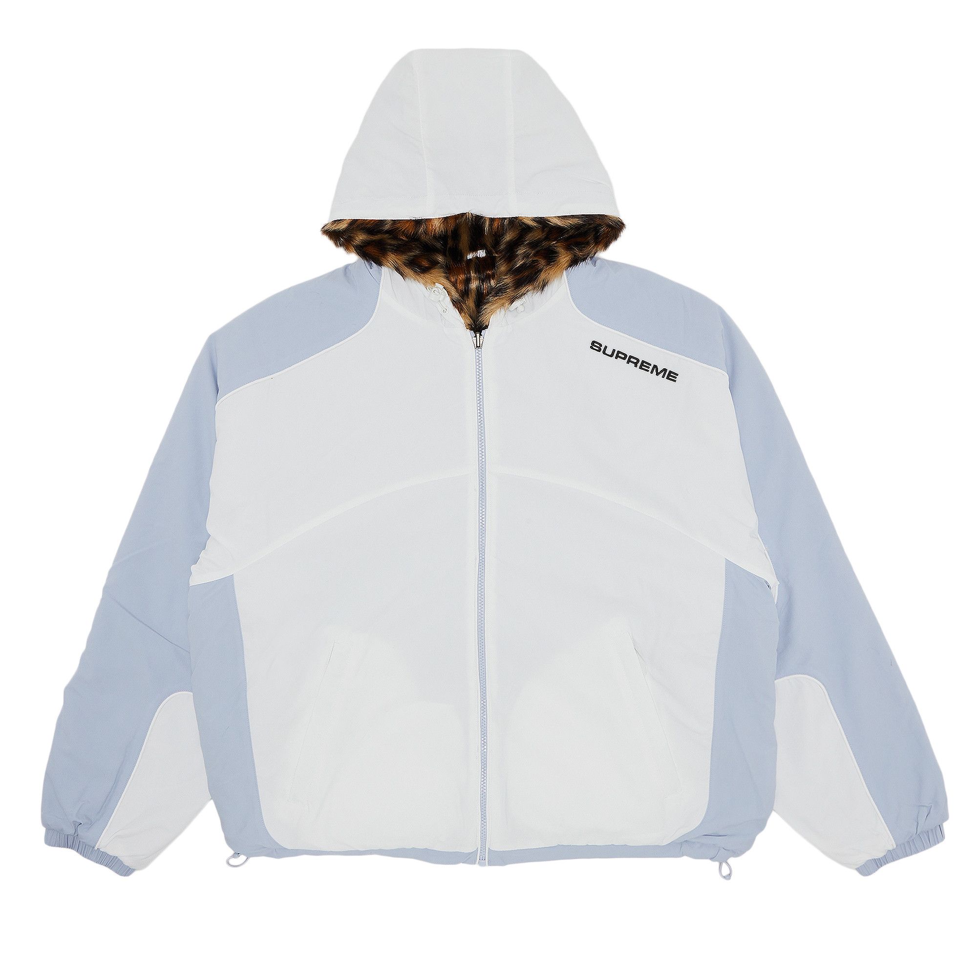 Buy Supreme Faux Fur Reversible Hooded Track Jacket 'White