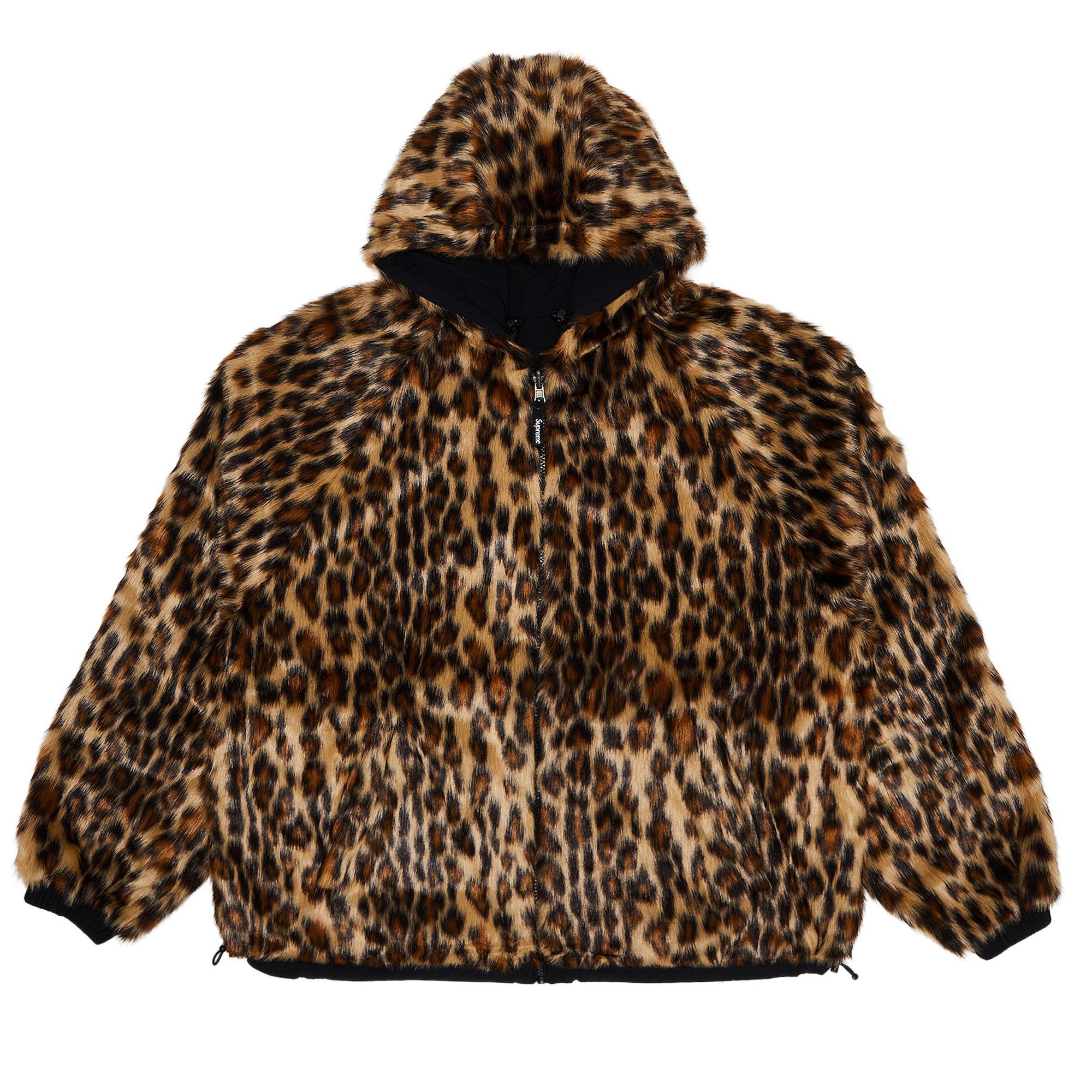 Buy Supreme Faux Fur Reversible Hooded Track Jacket 'Black
