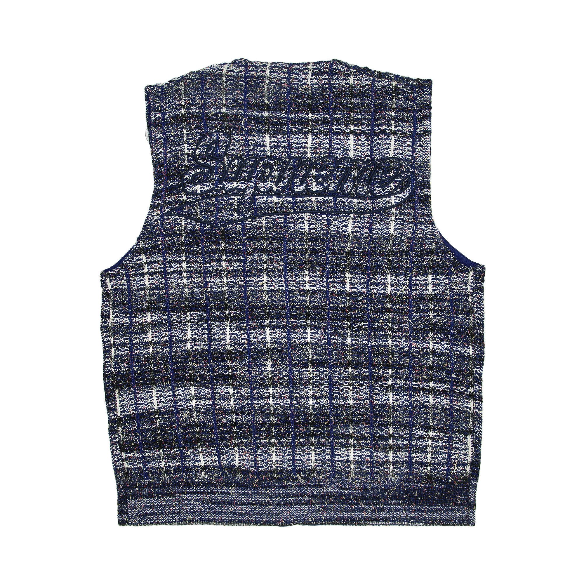 Buy Supreme Speckled Zip Up Sweater Vest 'Blue' - SS25SK13 Buy Supreme Speckled Zip Up Sweater Vest 'Blue' - SS25SK13