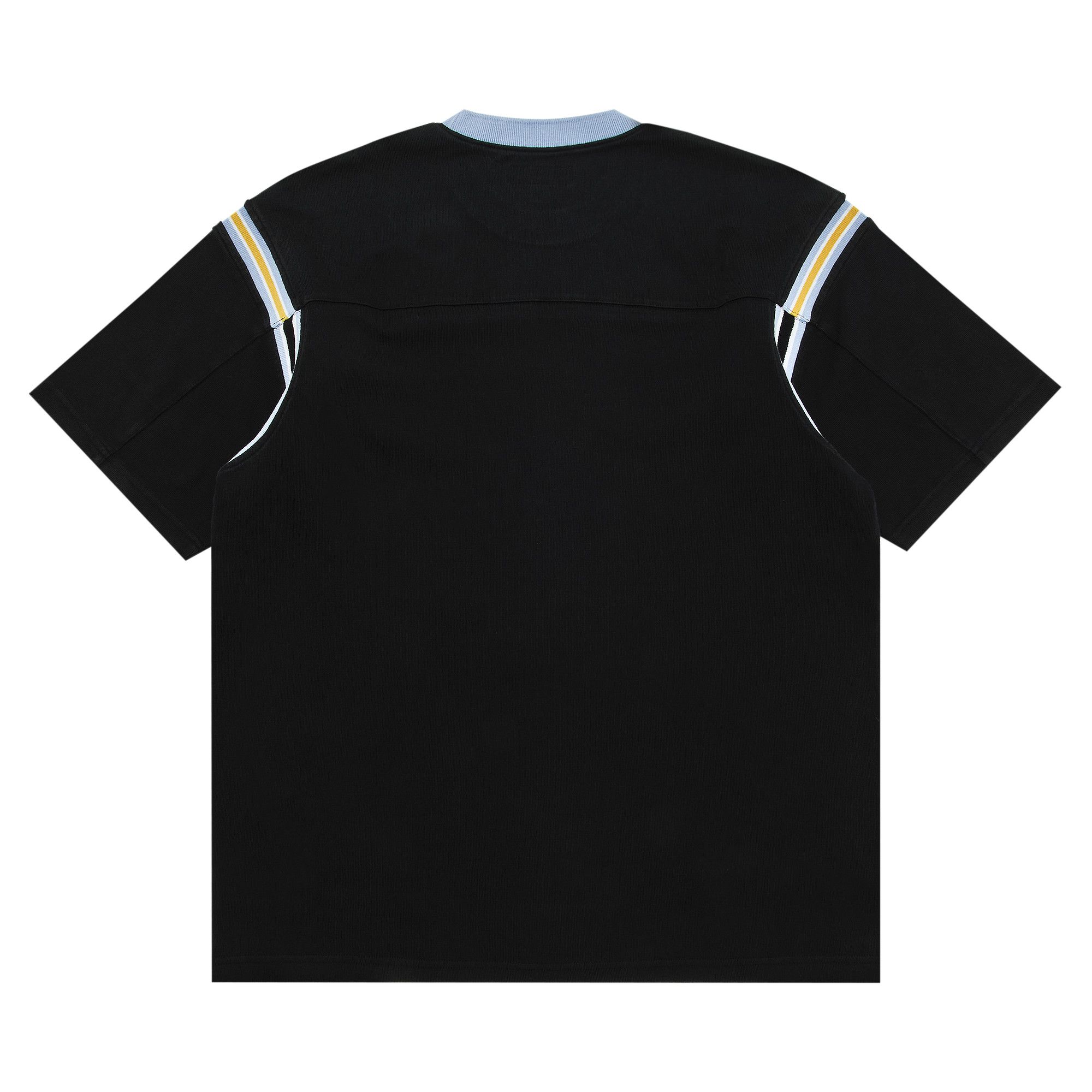 最旬トレンドパンツ Supreme Buy Split 'Black Top Football Short-Sleeve Tops