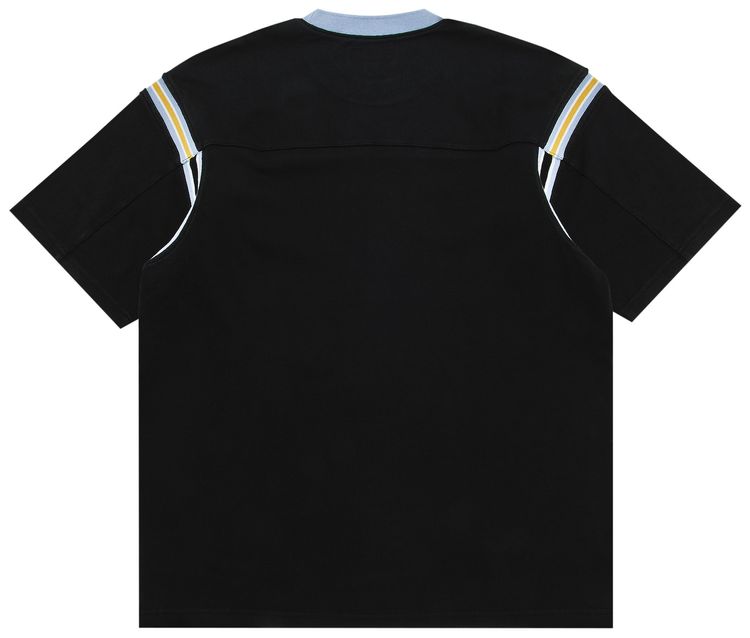 Supreme Split Short Sleeve Football Top Black