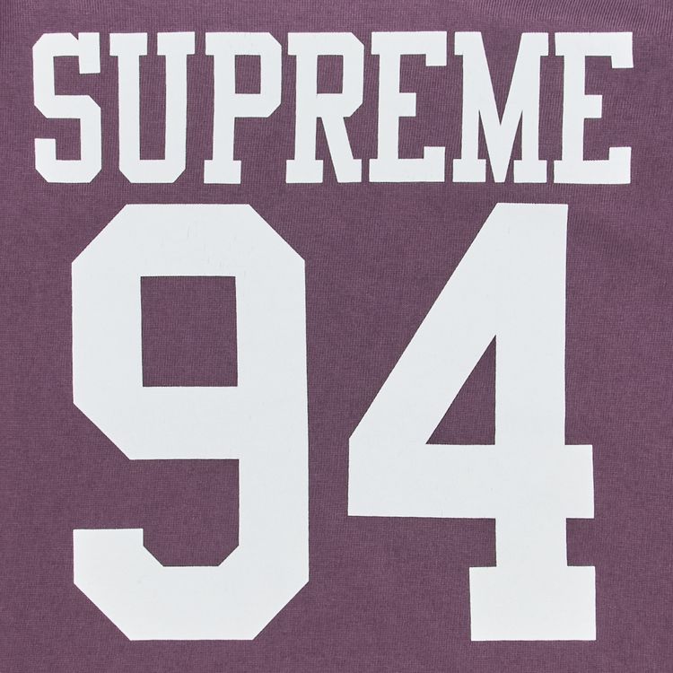 Supreme Split Short Sleeve Football Top Purple