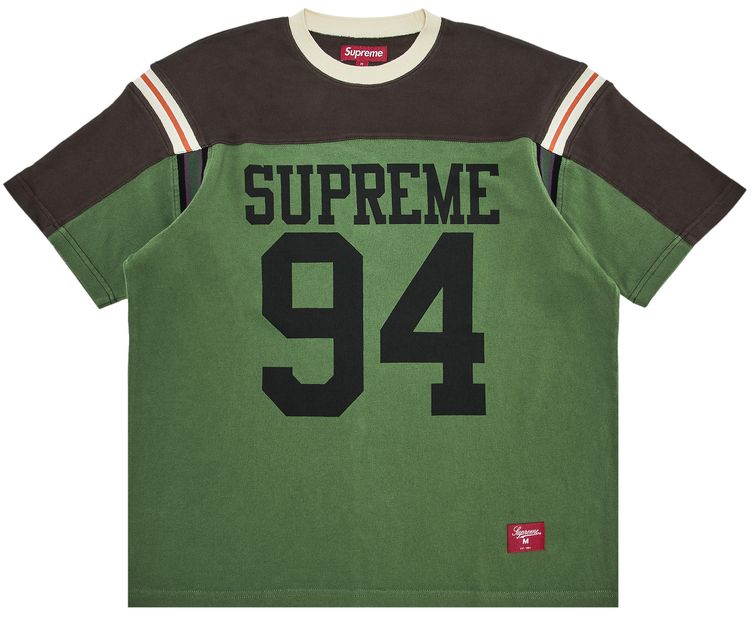 Supreme Split Short Sleeve Football Top Green