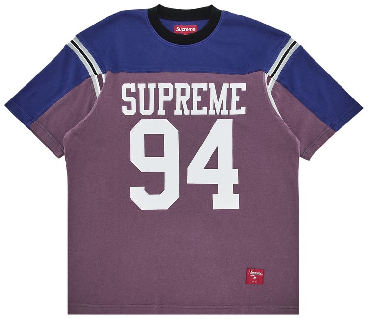 Supreme Split Short Sleeve Football Top Purple
