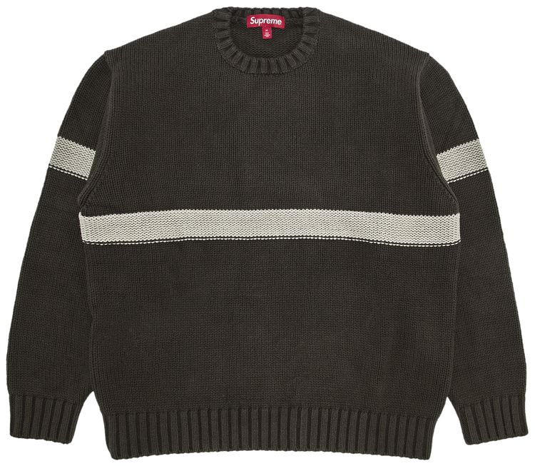 Supreme Tonal Applique Sweater Brown