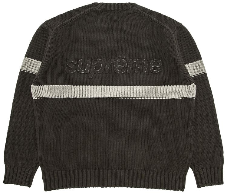 Supreme Tonal Applique Sweater Brown
