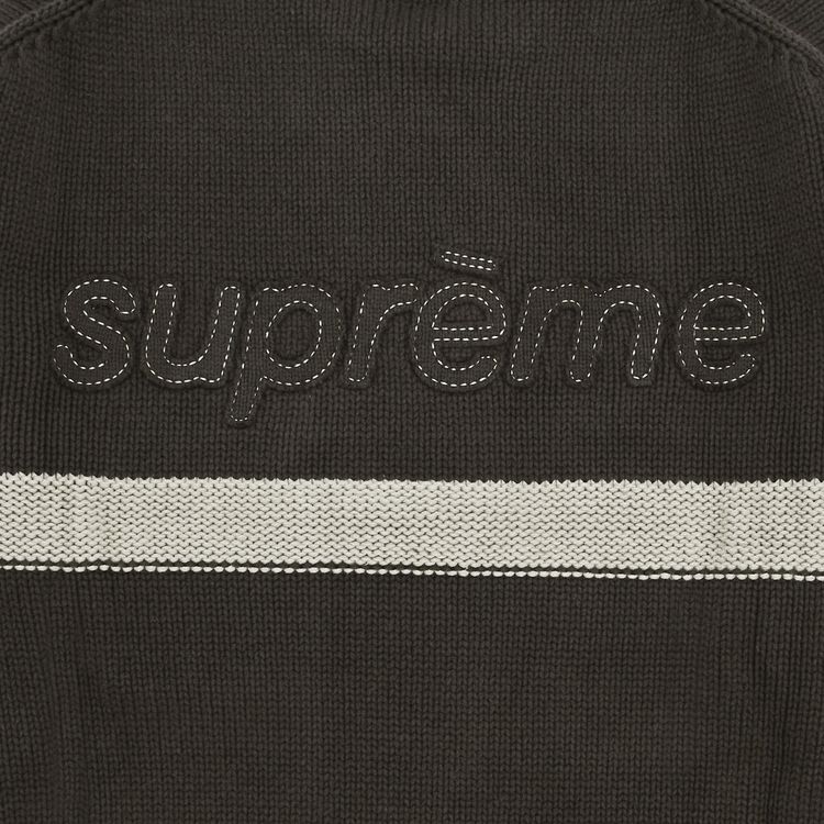Supreme Tonal Applique Sweater Brown