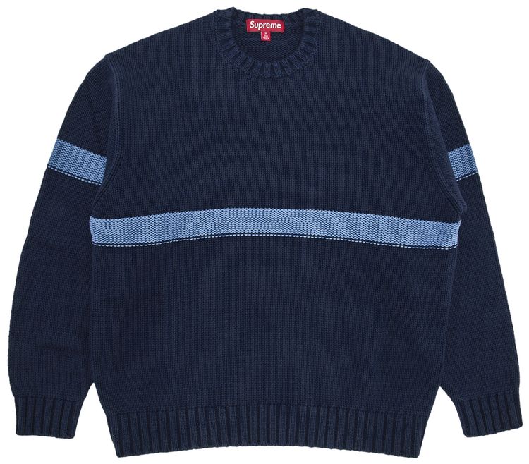 Supreme Tonal Applique Sweater Navy