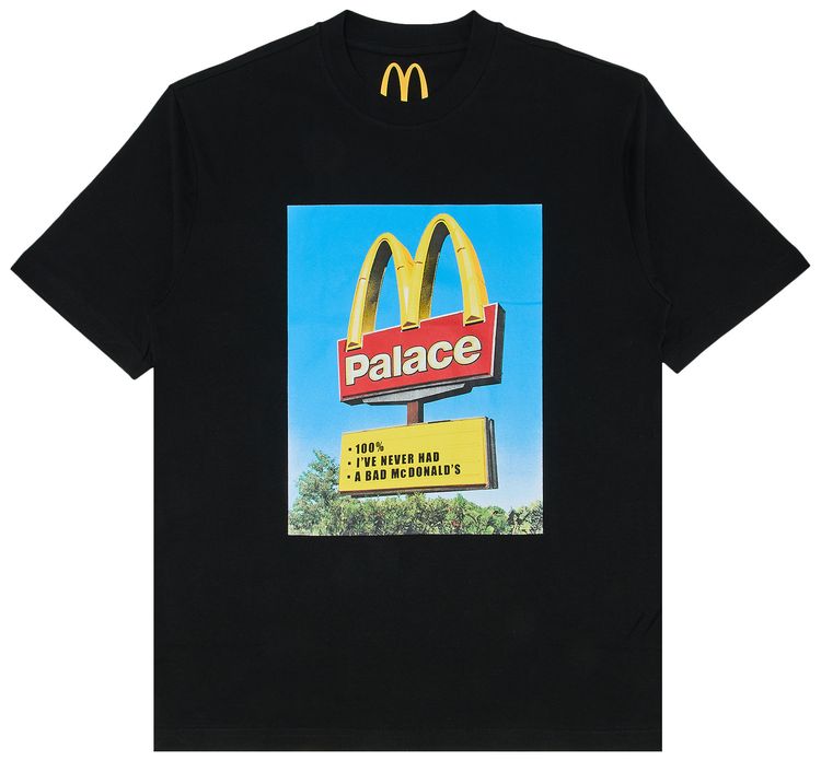 Palace x McDonalds Sign T Shirt Black