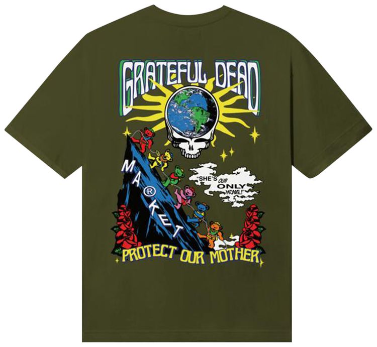 Market x Grateful Dead Protect Mother Earth T Shirt Kelp