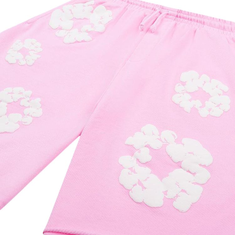 Denim Tears The Cotton Wreath Sweat Shorts Powder Pink