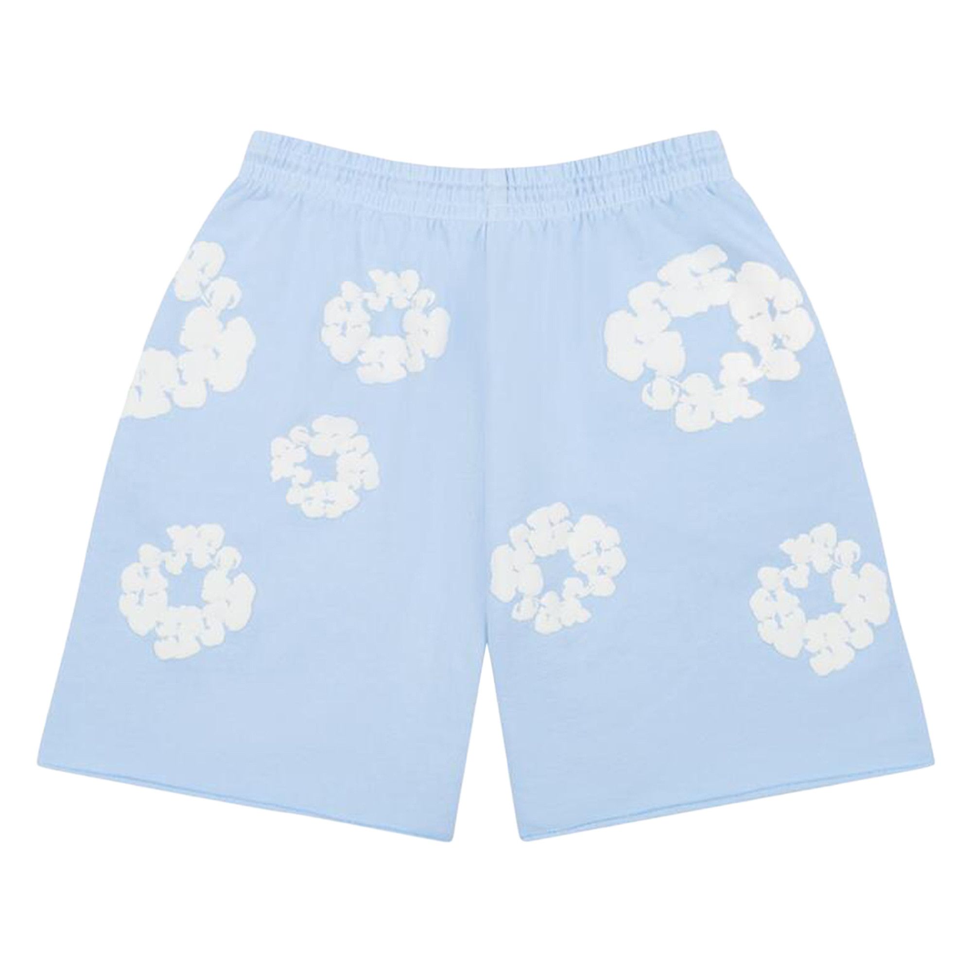 Buy Denim Tears The Cotton Wreath Sweat Shorts 'Powder Blue