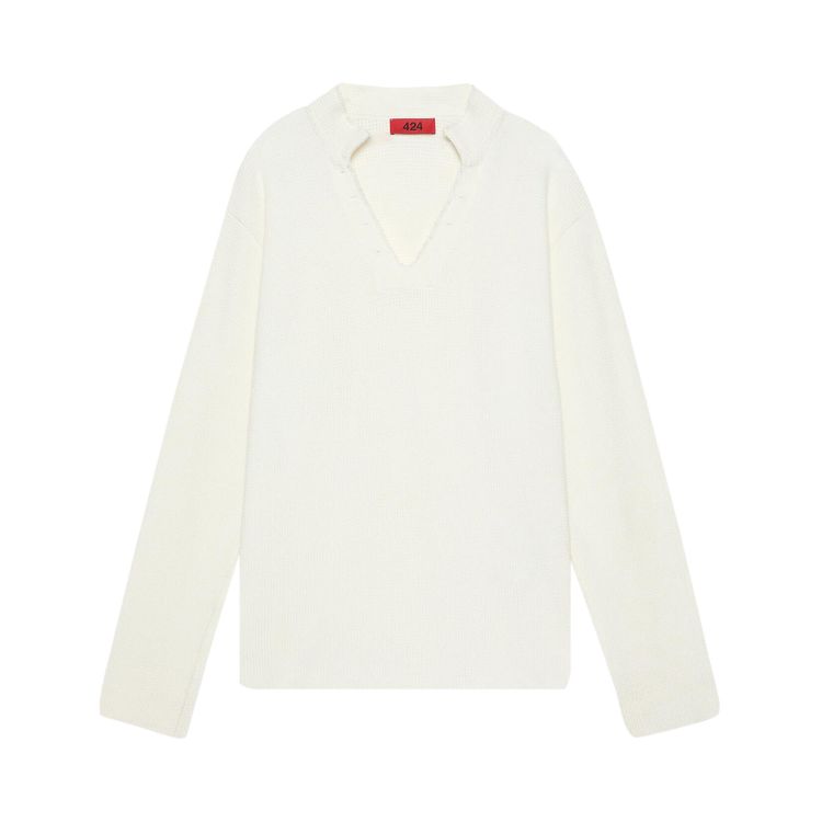 424 Long Sleeve Thermal White