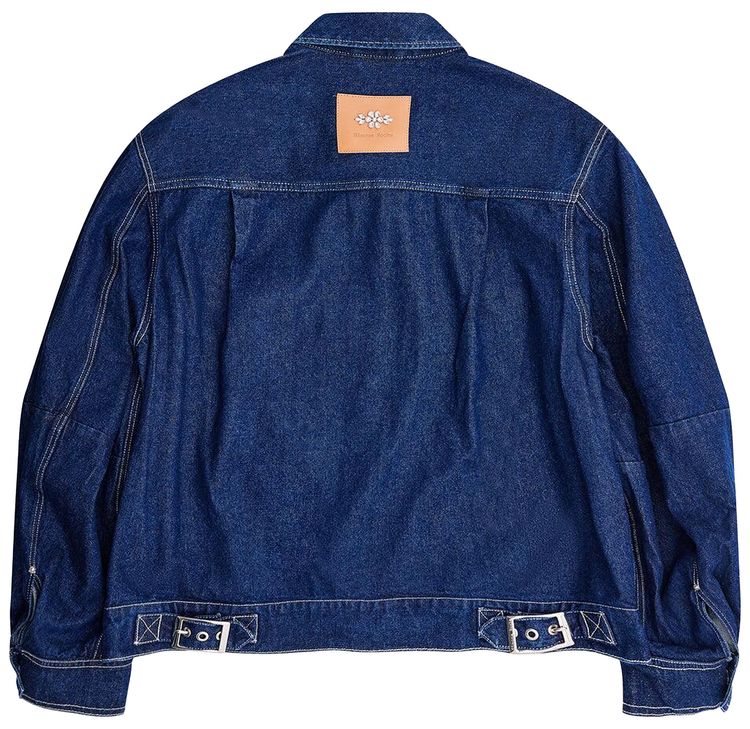 Simone Rocha Puff Sleeve Denim Jacket Blue