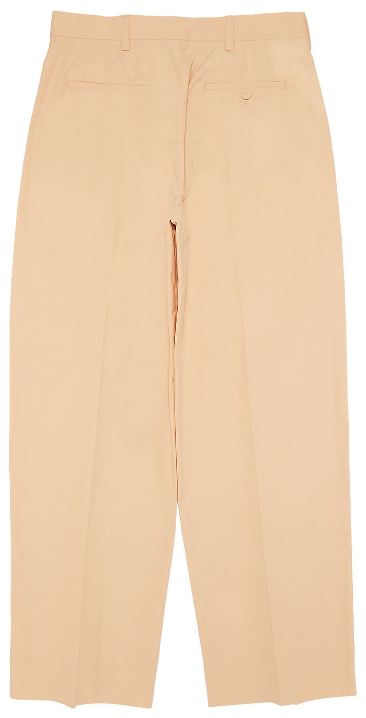 Marni Organic Compact Poplin Trousers Pale Peach