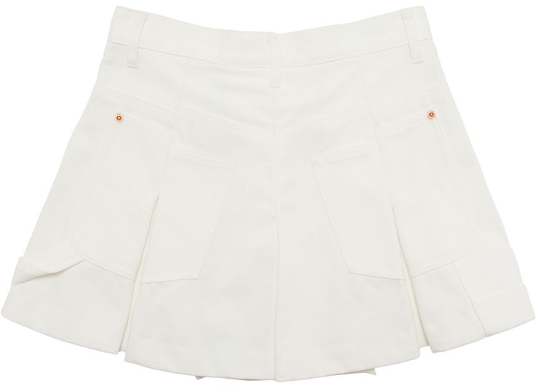 Sacai Denim Mix Shorts White