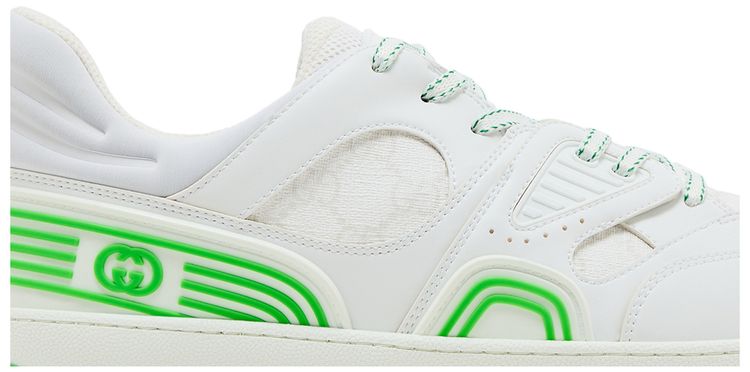 Gucci Basket Low White Demetra Green