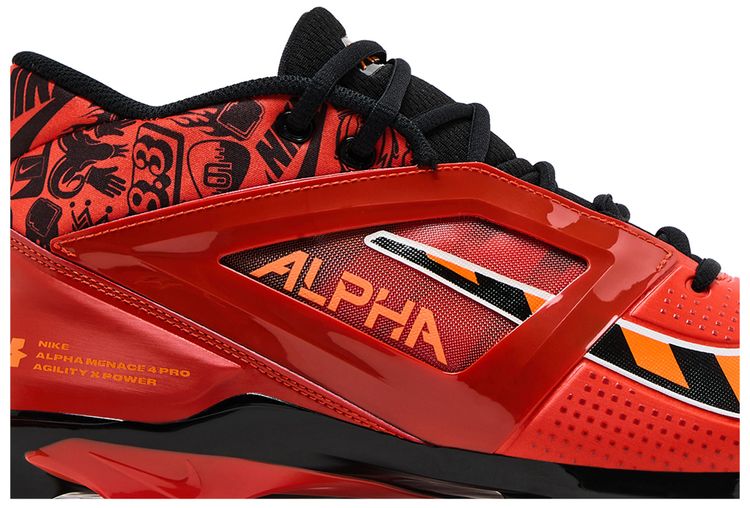Nike Alpha Menace 4 Pro Picante Red Black