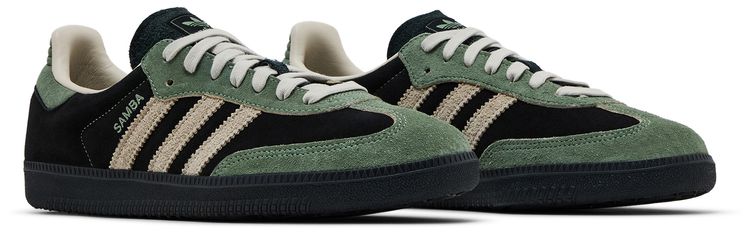 adidas Wmns Samba OG Black Silver Green