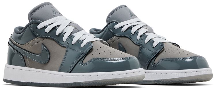Air Jordan 1 Low GS Patent Cool Grey