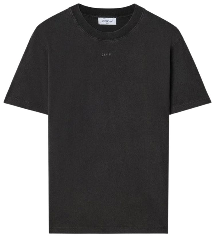 Off White Super Moon Arrow Slim Short Sleeve Tee BlackMulticolor