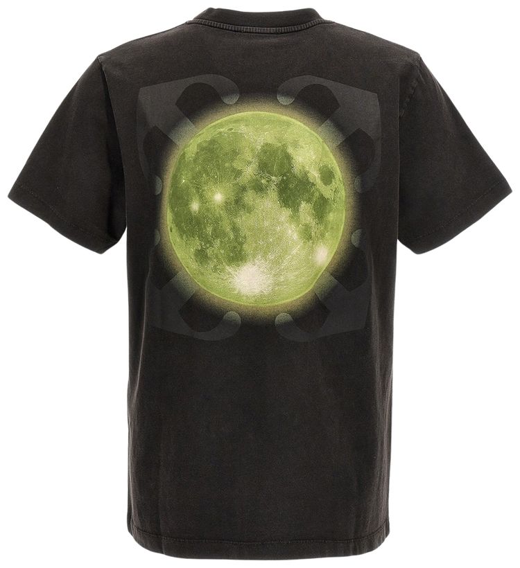 Off White Super Moon Arrow Slim Short Sleeve Tee BlackMulticolor