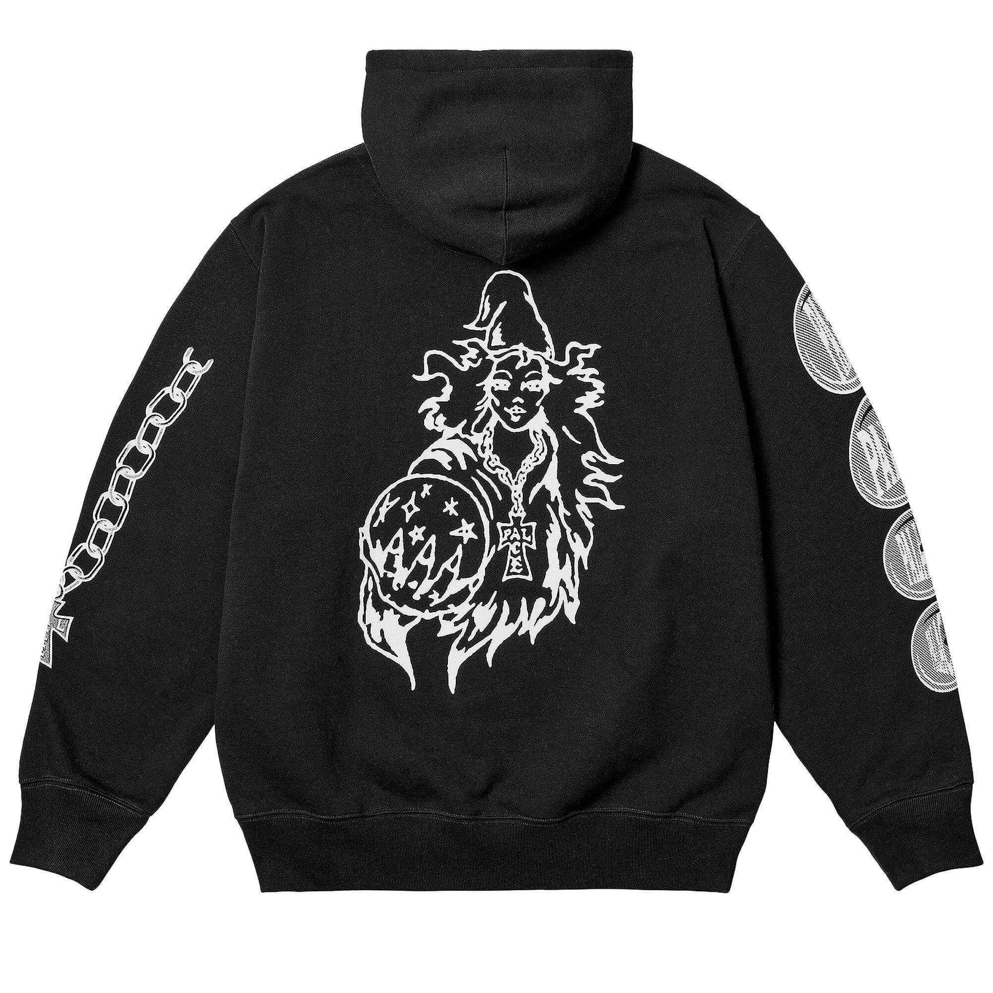 Buy Palace Wizard Sleeves Hood 'Black' - P28CS064 | GOAT