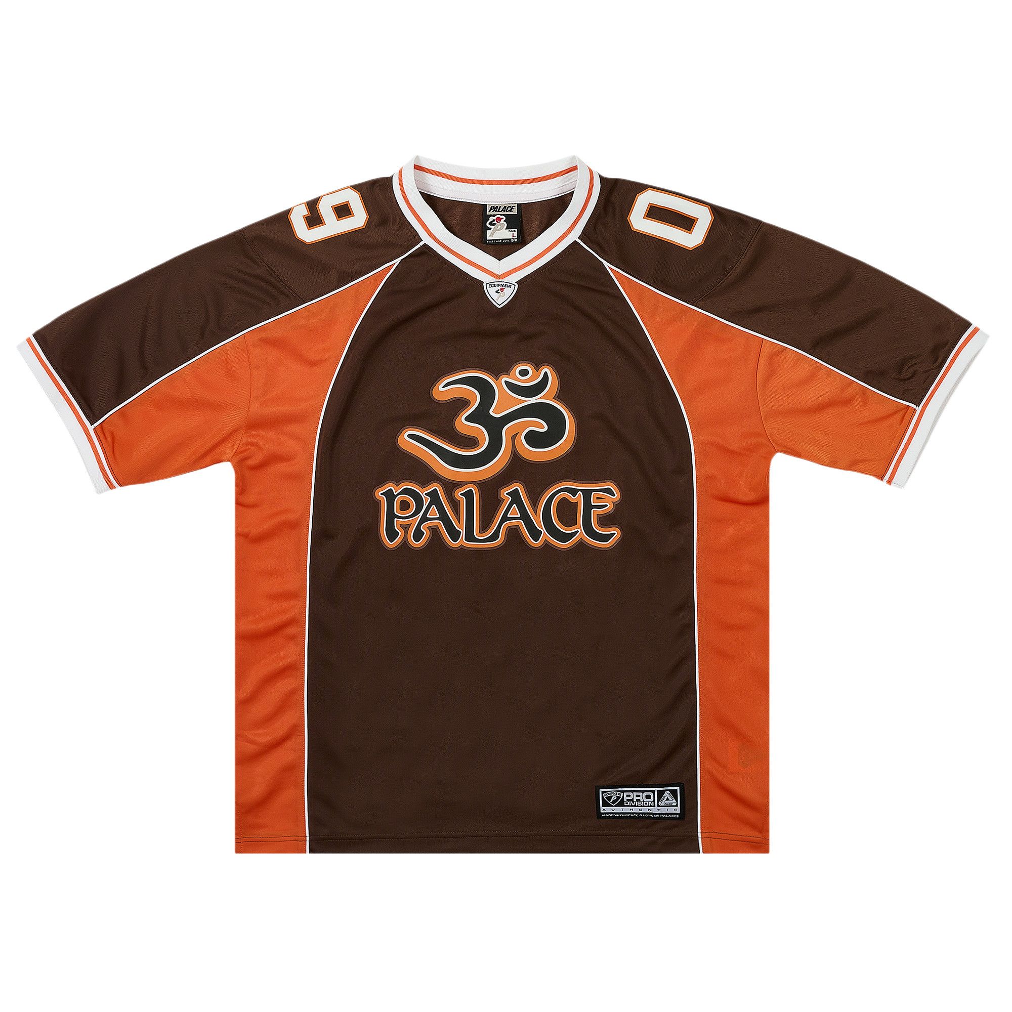 Buy Palace Om Mesh Jersey 'Brown' - P28ES091 | GOAT