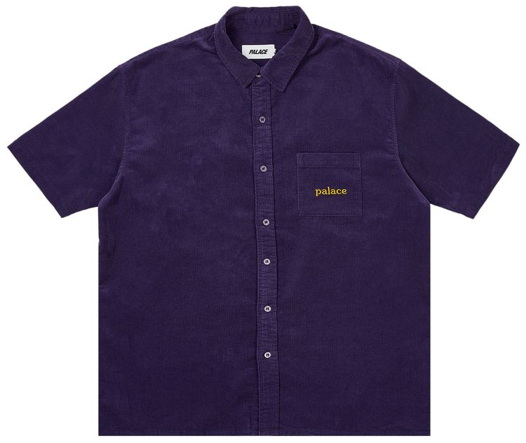 Palace Washed Cord Shirt Purple