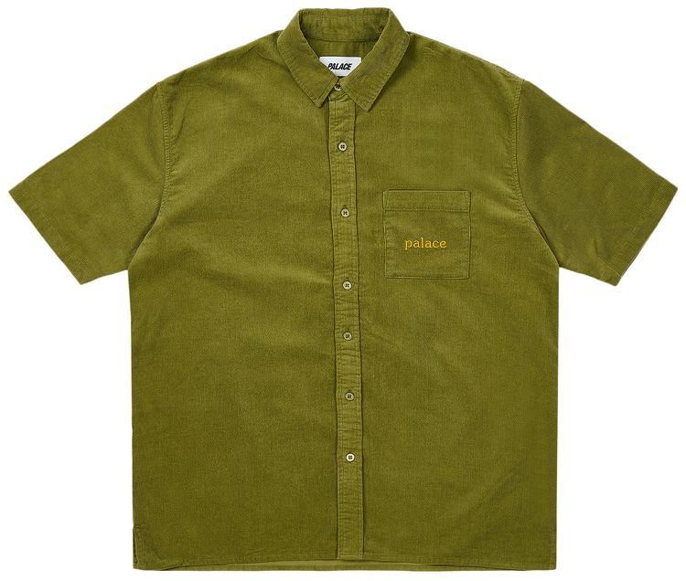 Palace Washed Cord Shirt Green