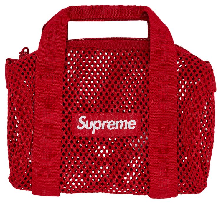 Supreme Mesh Mini Duffle Bag Red