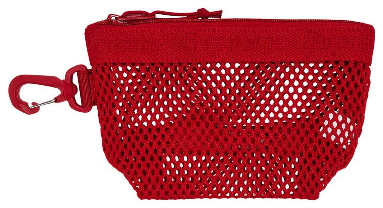 Supreme Mesh Mini Pouch Red