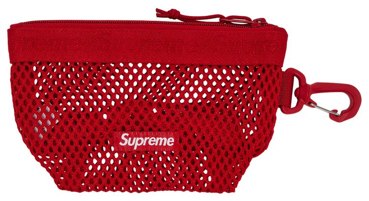 Supreme Mesh Mini Pouch Red