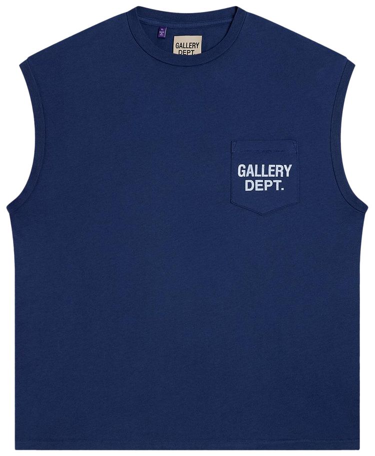 Gallery Dept Augi Sleeveless Tee Navy