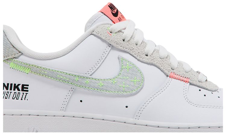 Nike Air Force 1 07 LV8 Just Stitch It   White Coconut Milk