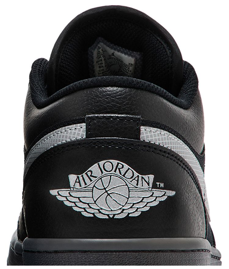 Air Jordan 1 Low Black White Dark Gum