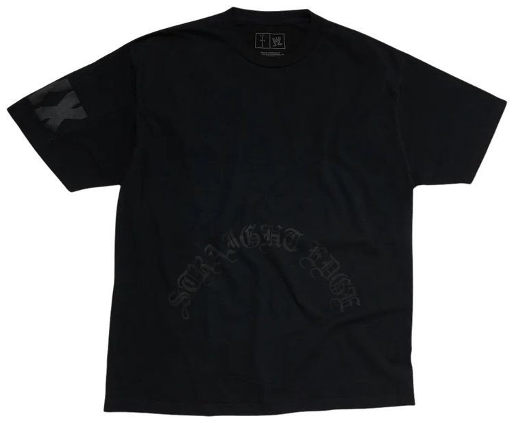 Cactus Jack by Travis Scott x WWE Straight Edge T Shirt CM Punk Black